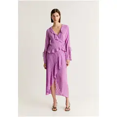 SCALPERS - Falda Volantes Plumeti Lilac