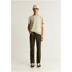 SCALPERS - Polera Print Engomado Khaki