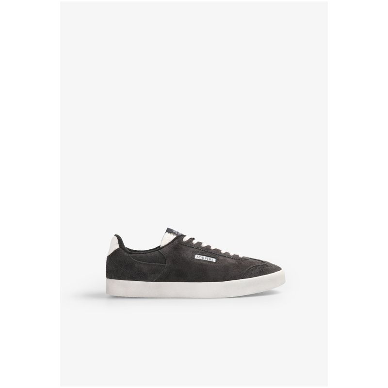SCALPERS - Zapatillas Bajas Serraje Cepillado Darkgrey