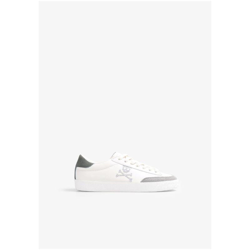 SCALPERS - Zapatillas Bajas Calavera Lateral Lightgrey