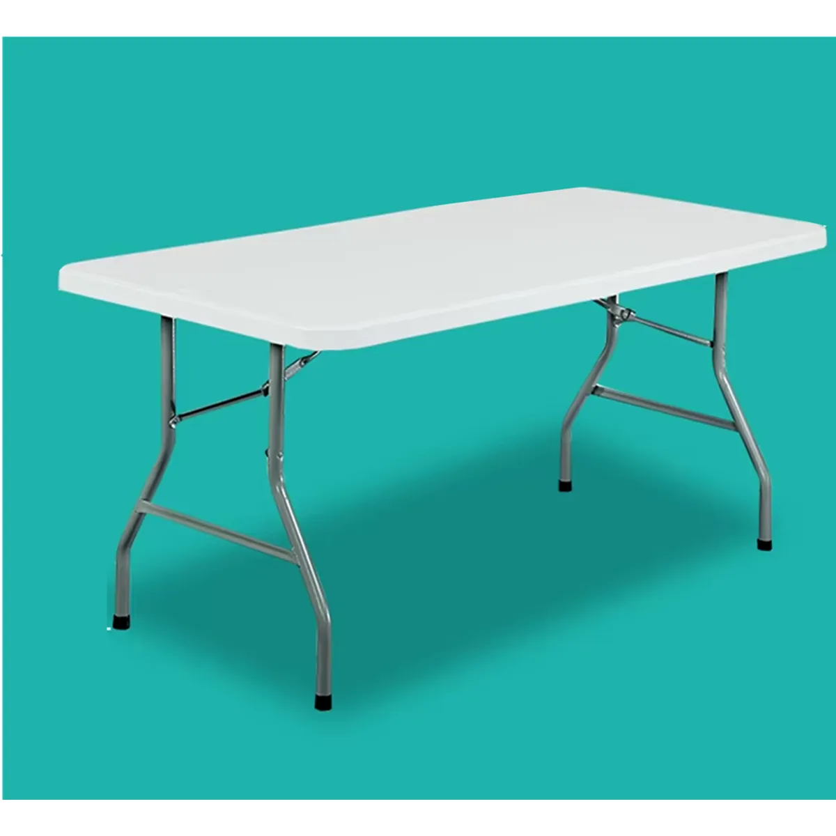 GENERICO - Mesa Plegable rectangular 180*70*74 Cm Blanca multifuncional  GSOL