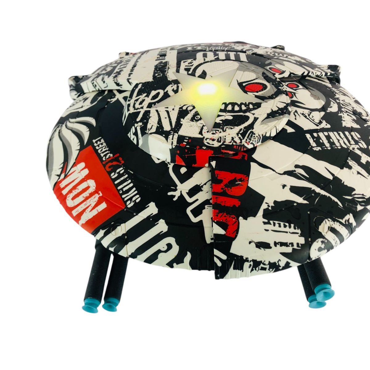 GENERICO - Juguete Pistola Escudo Blaster Shots Lanza Dardos Con Luz