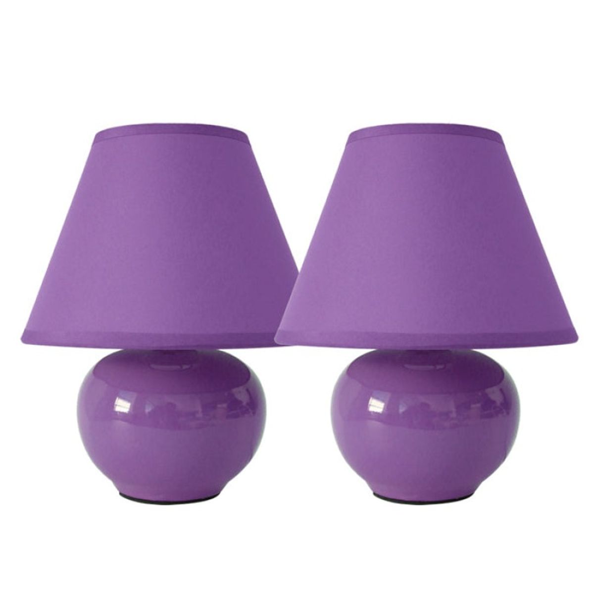 TEMPORA - Set de dos lámparas de cerámica lila