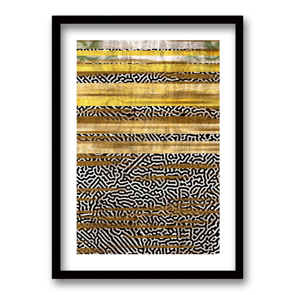 RETELA - Cuadro ZG - Negro - 40x30 cm