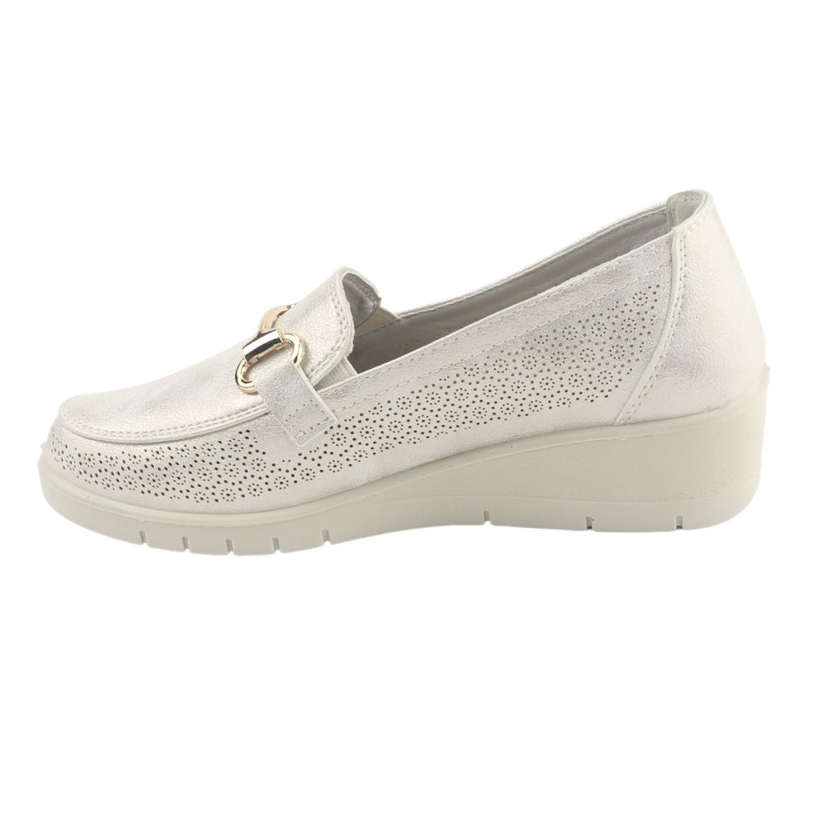 CHALADA - Mocasin Mujer Dorado Casual Chalada Cona-2