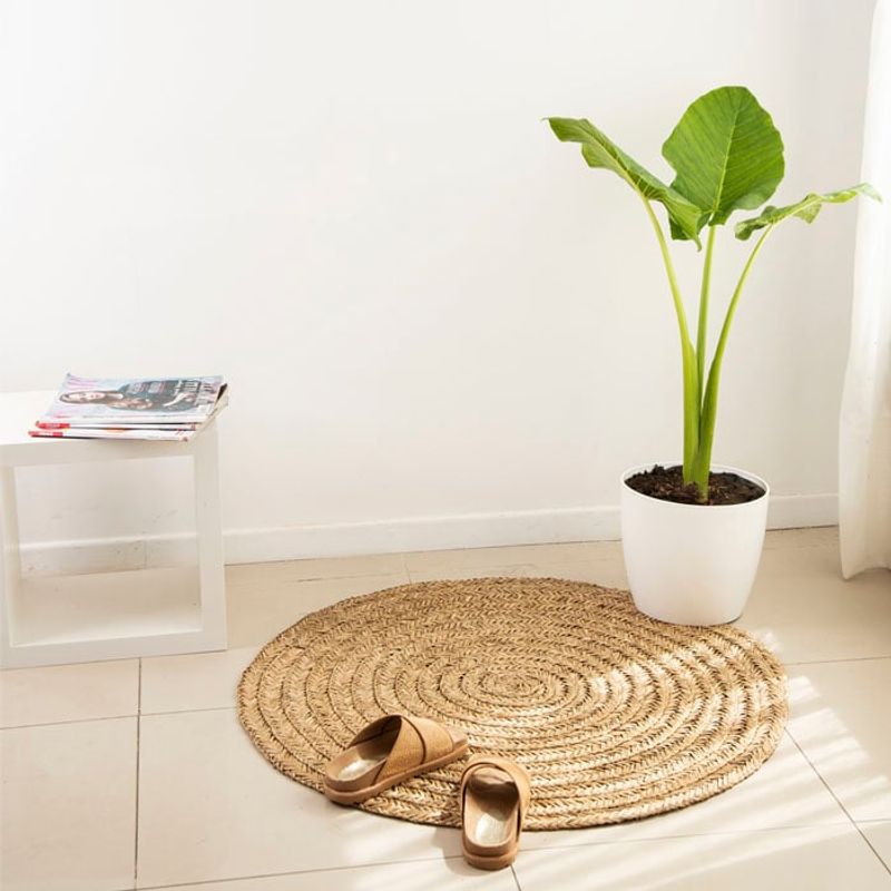 BRIC - Alfombra Redonda de Fibra Natural 90 cm