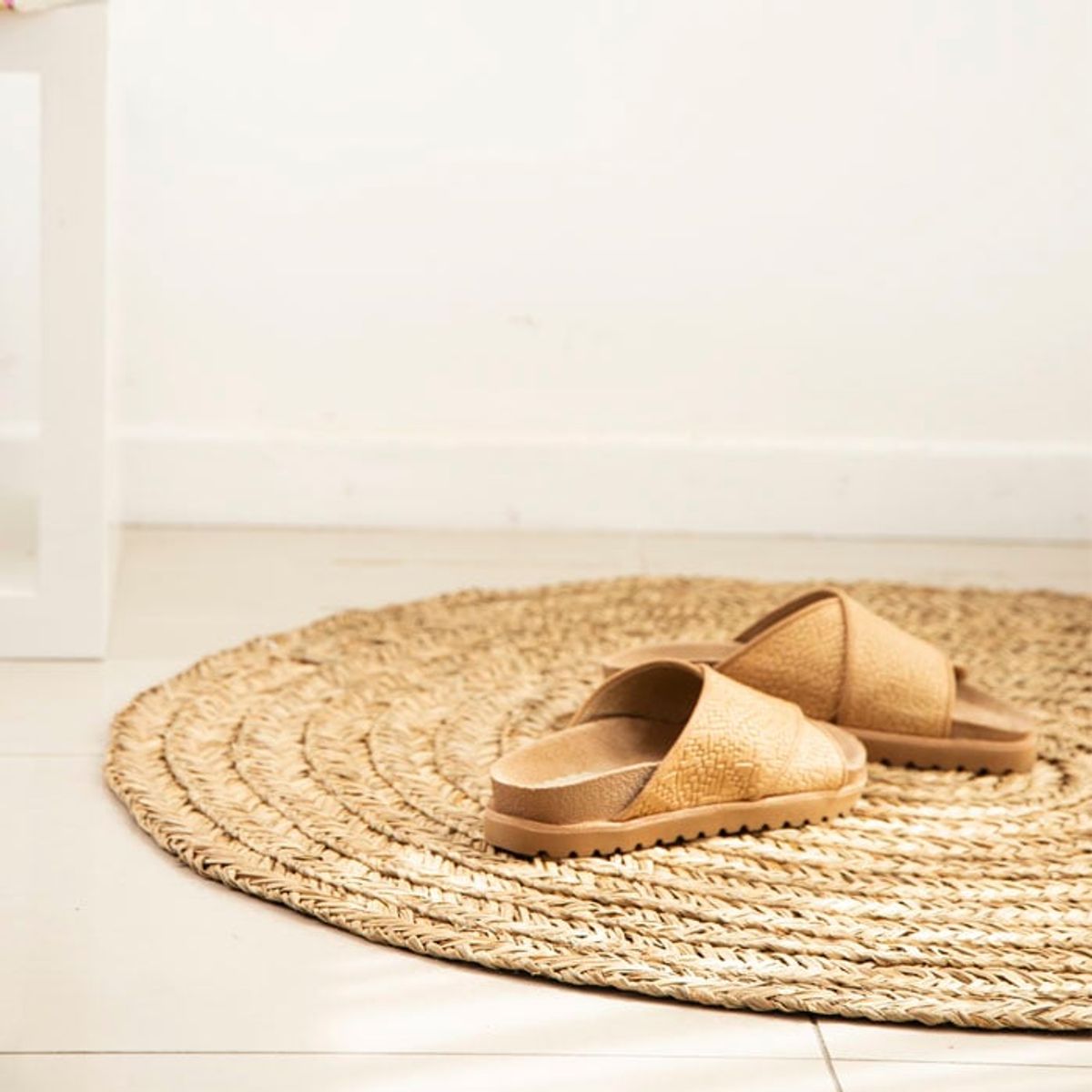 BRIC - Alfombra Redonda de Fibra Natural 90 cm