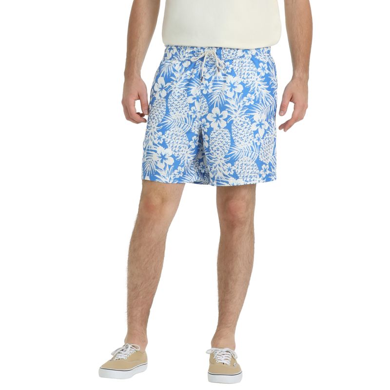 DOCKERS - Traje de Baño Hombre Regular Fit Celeste Print Dockers
