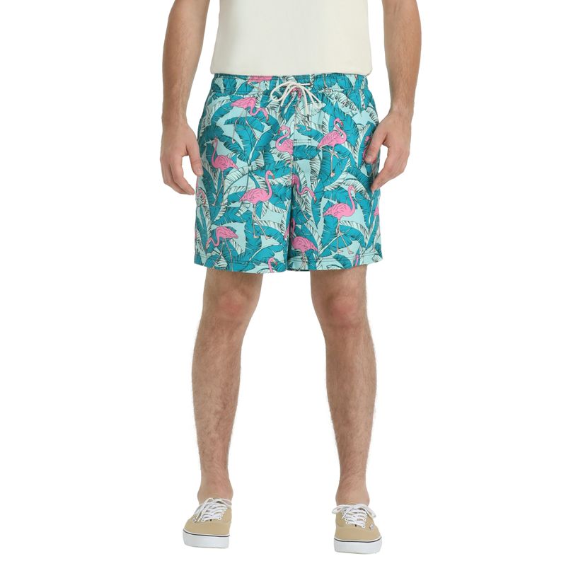 DOCKERS - Traje de Baño Hombre Regular Fit Flamingo Jungle Dockers