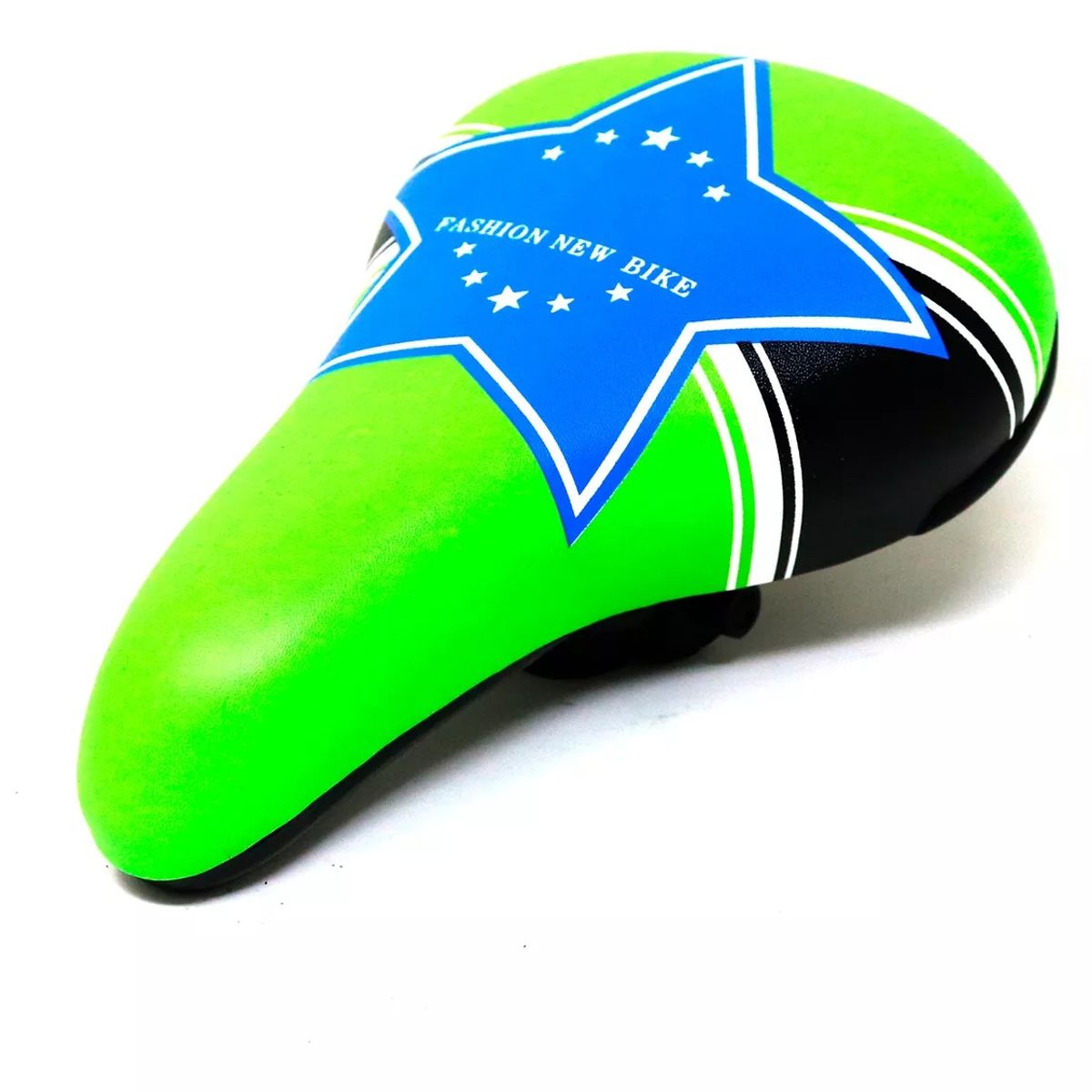 GENERICO - Sillin Asiento Bicicleta Niños 12 A 20 Acolchados Verde/azul