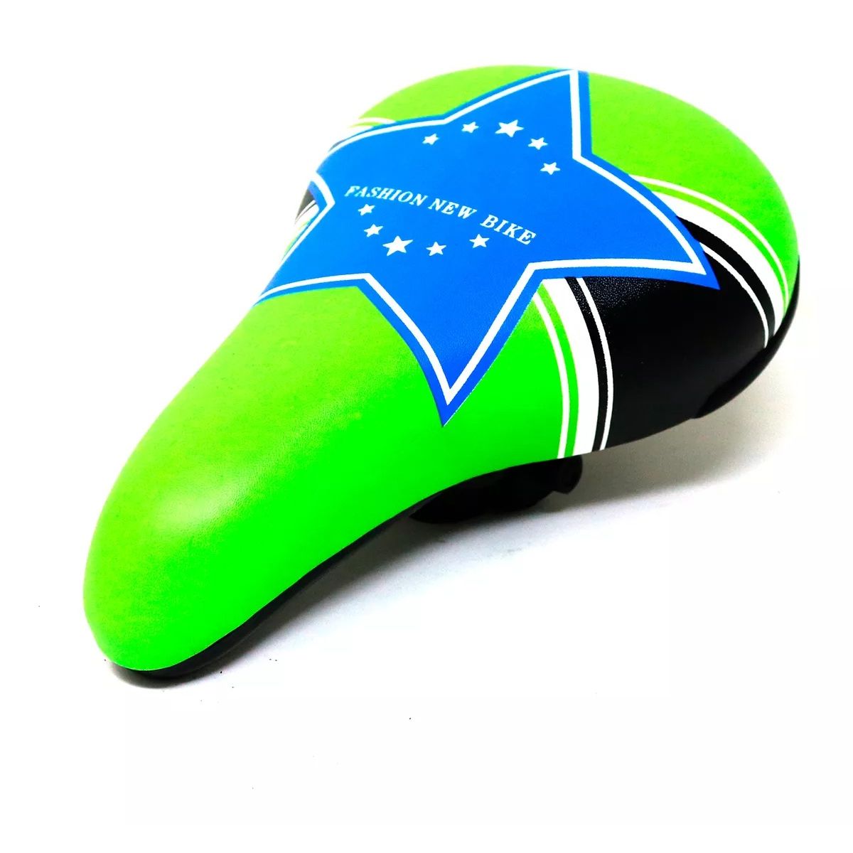 GENERICO - Sillin Asiento Bicicleta Niños 12 A 20 Acolchados Verde/azul