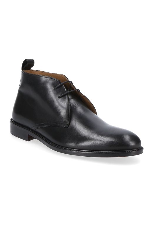Botines Formal Italianos Voltago Plain Toe Chukka Boot Negro