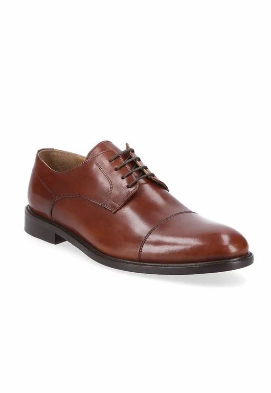 Zapatos Formal Italianos Voltago Cap Toe Oxford Cognac