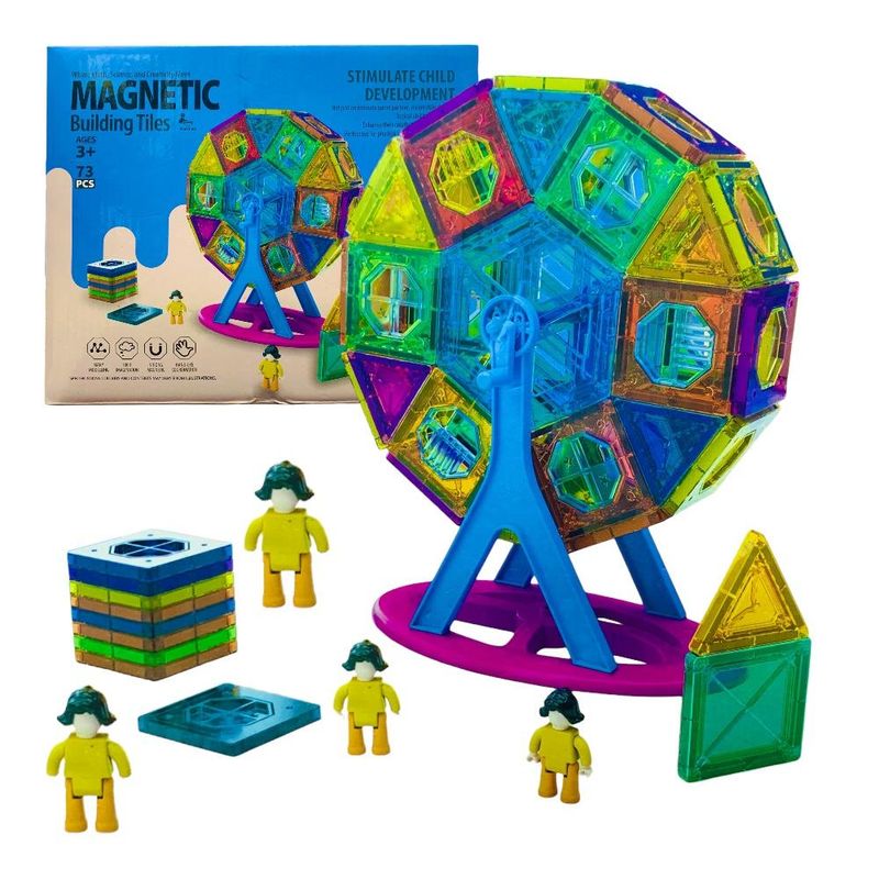GENERICO - Juego Magnético Bloques De Construcción Didáctico 73 Pcs