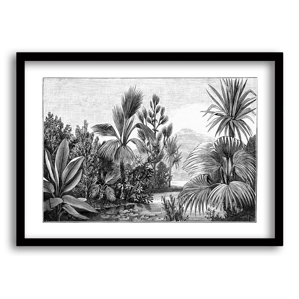 RETELA - Cuadro Oscuridad Natural - Negro