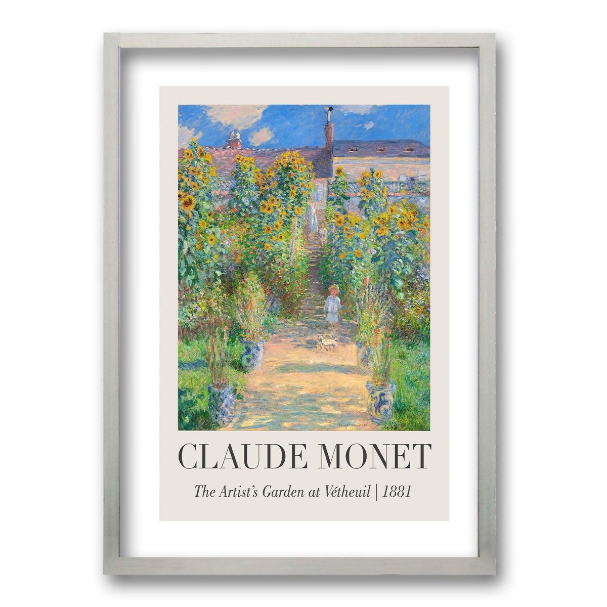 RETELA - Cuadro Claude Monet - Negro - 40x30 cm