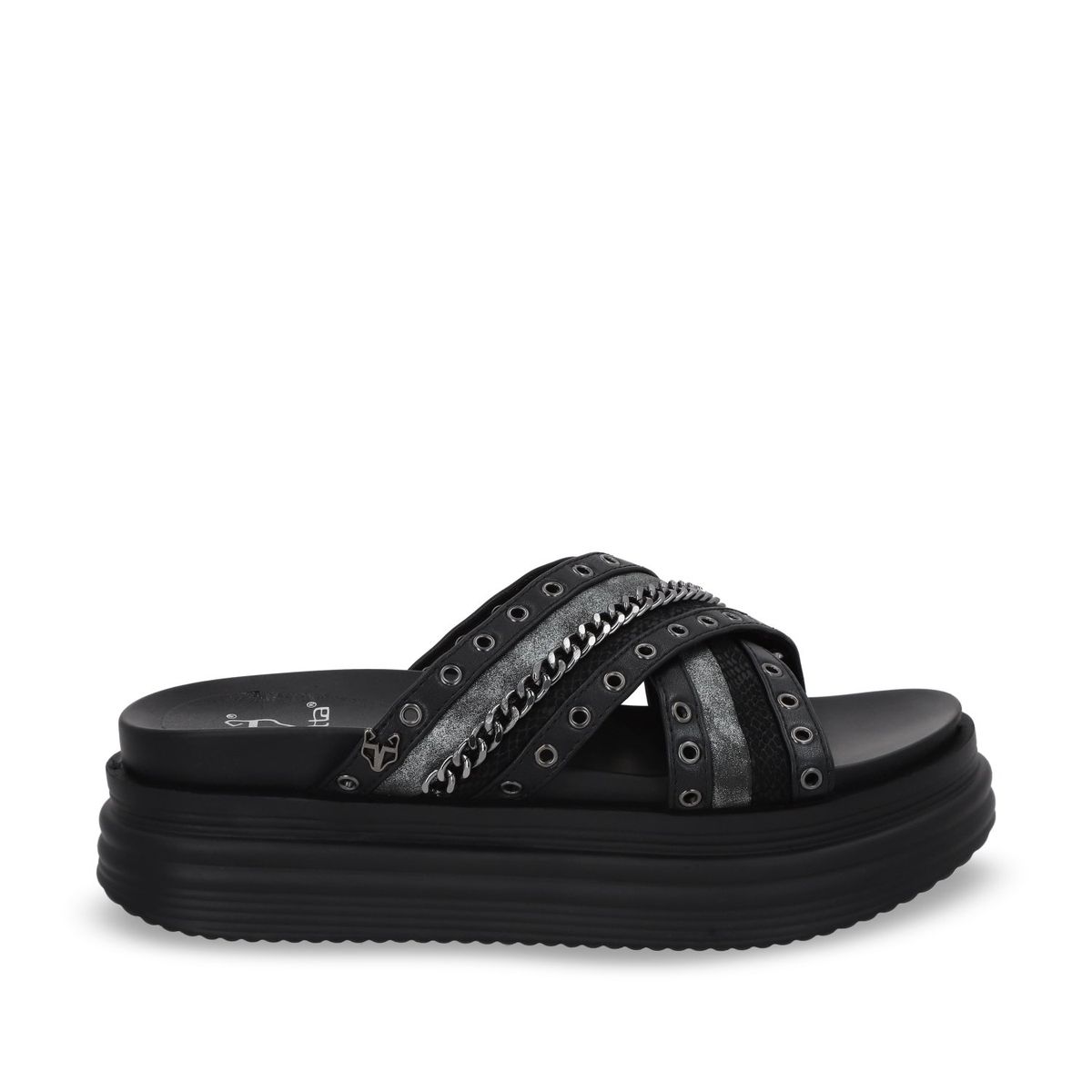 GOTTA - Sandalia Mujer Negra Plataforma 1571B Gotta