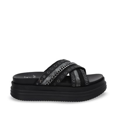 Imagen 1 del producto Sandalia Mujer Negra Plataforma 1571B