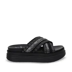GOTTA - Sandalia Mujer Negra Plataforma 1571B
