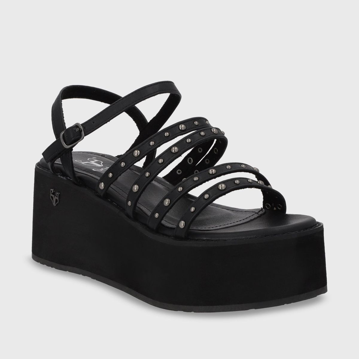 GOTTA - Sandalia Mujer Negra Plataforma 15629 Gotta
