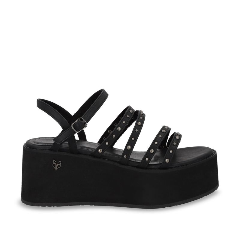 GOTTA - Sandalia Mujer Negra Plataforma 15629 Gotta.