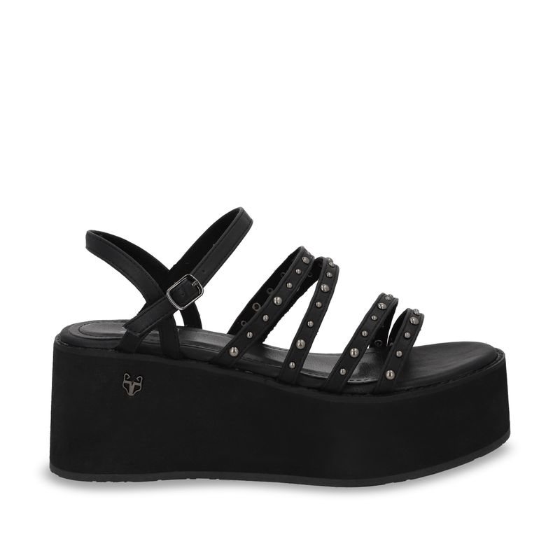 GOTTA - Sandalia Mujer Negra Plataforma 15629 Gotta.