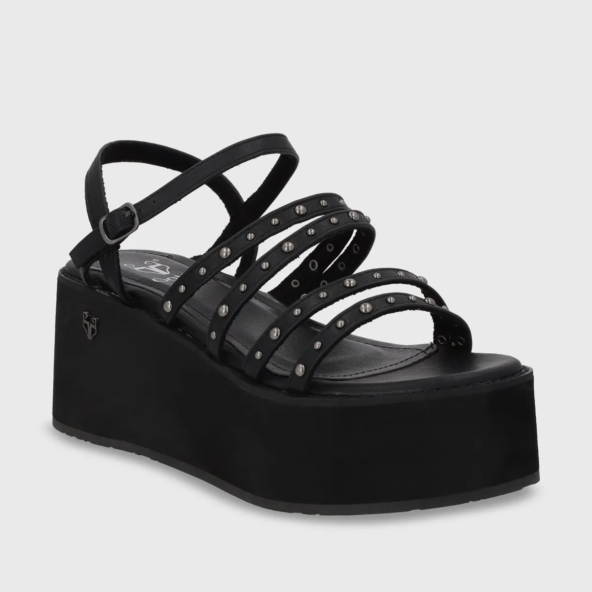 GOTTA - Sandalia Mujer Negra Plataforma 15629 Gotta