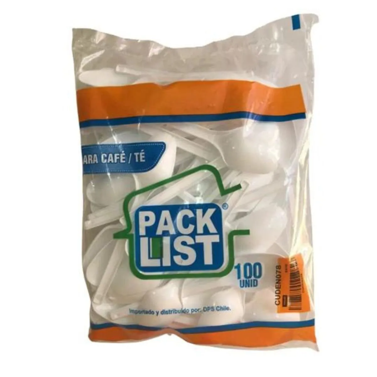 GENERICO - Cuchara de Plástico Desechable para Té café 100 Unidades