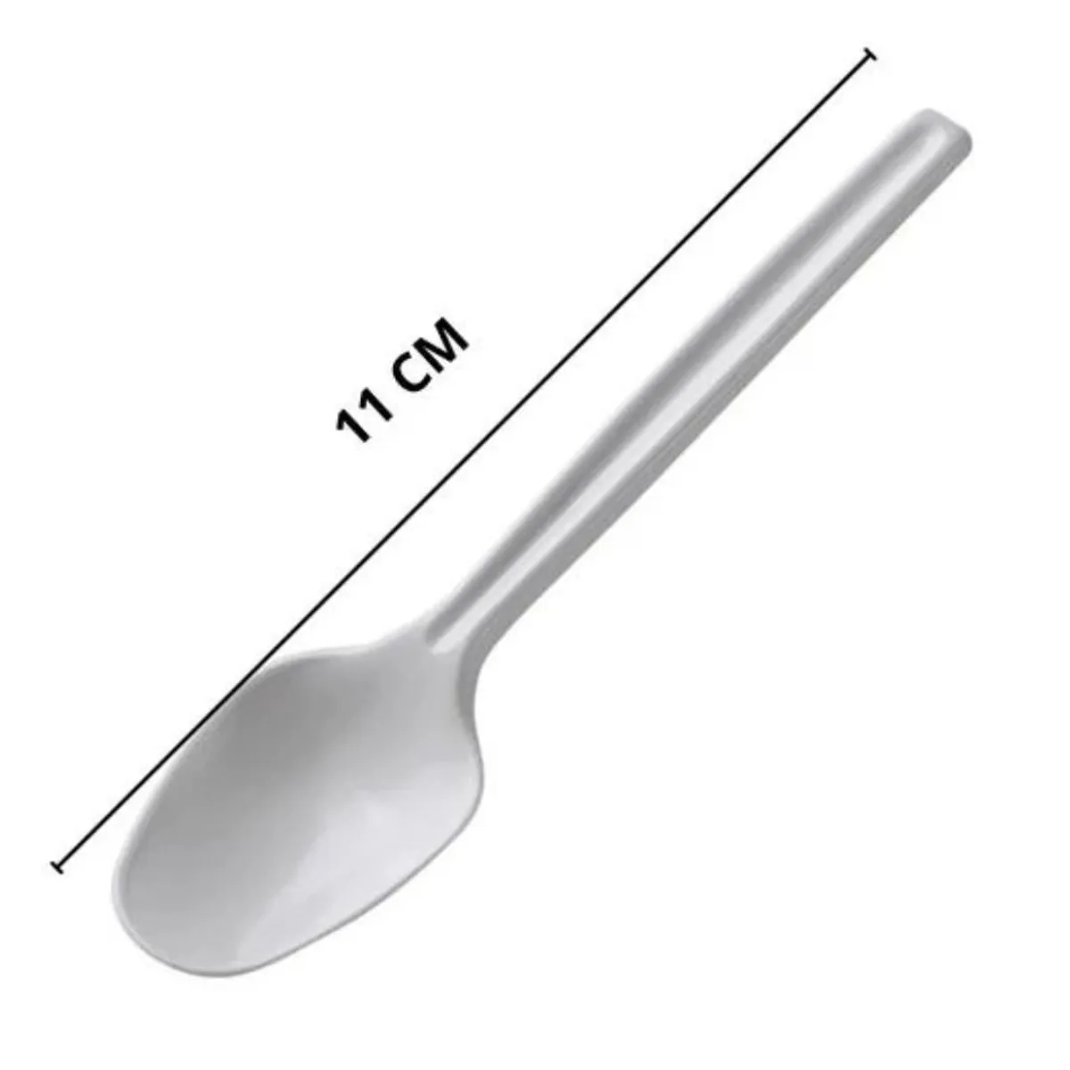 GENERICO - Cuchara de Plástico Desechable para Té café 100 Unidades