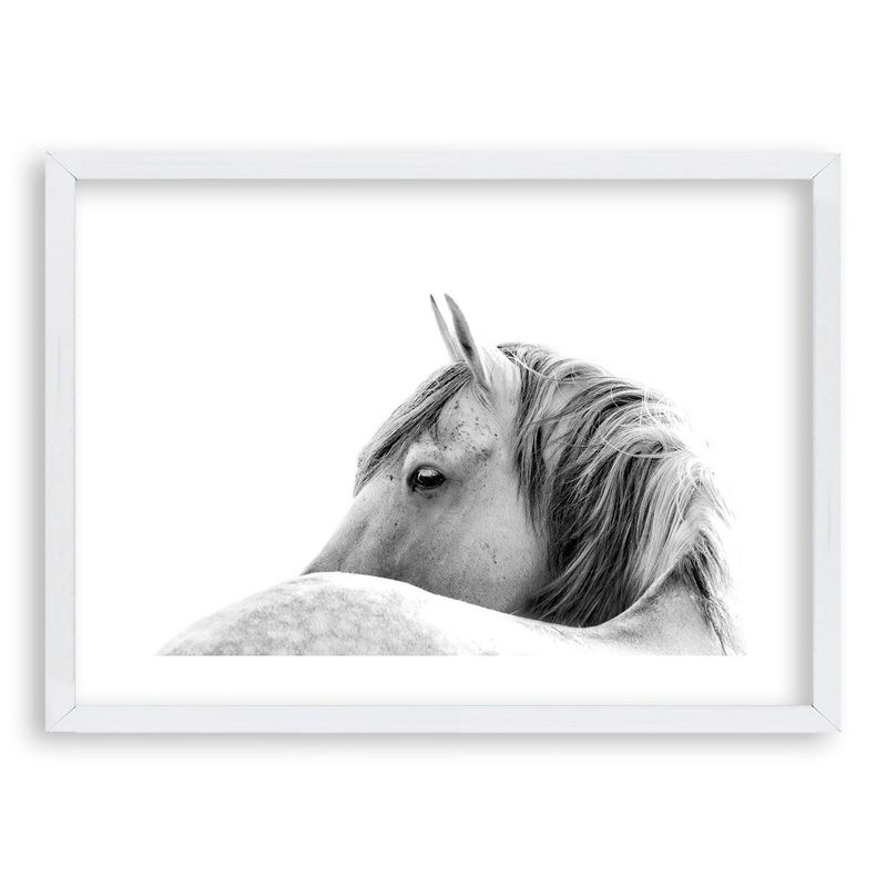 RETELA - Cuadro White Horse - Blanco