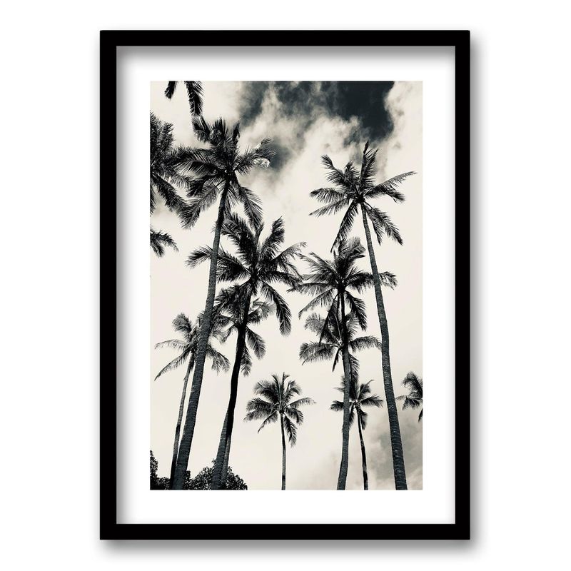 RETELA - Cuadro Palmera Nocturna II - Negro