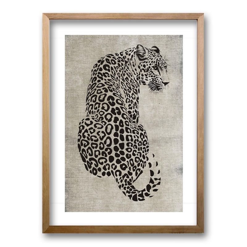 RETELA - Cuadro Elegancia Leopardina - Cafe