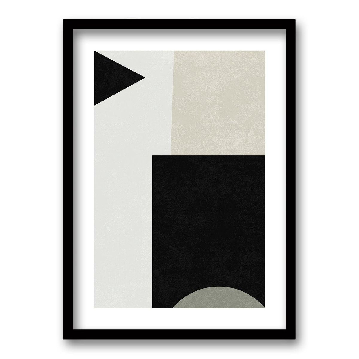 RETELA - Cuadro Mosaico Cuadrangular II - Negro