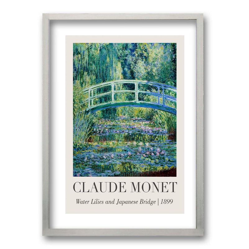 RETELA - Cuadro Claude Monet III - Plateado
