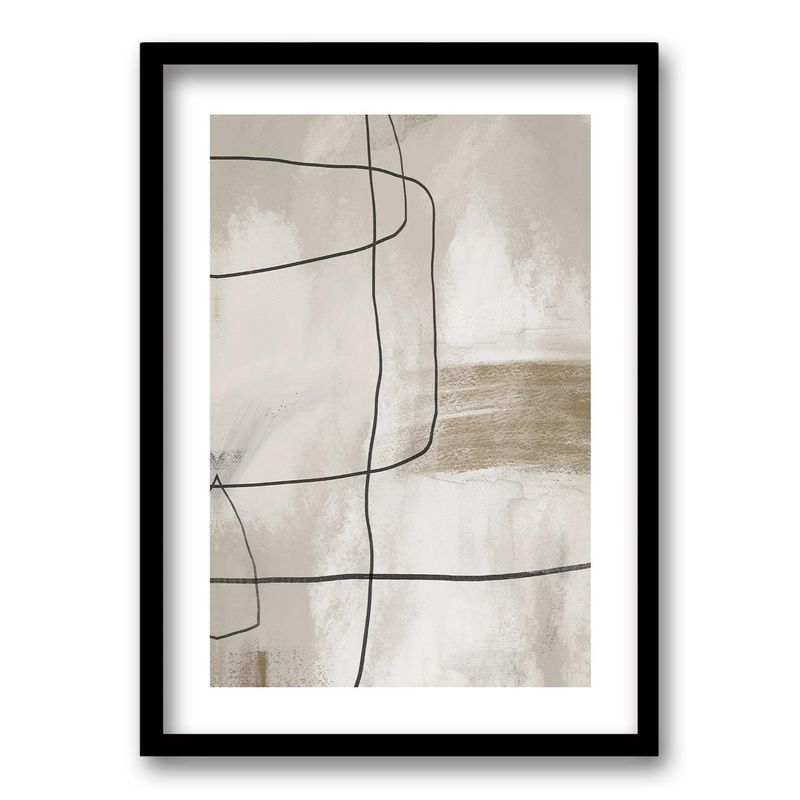 RETELA - Cuadro Neutral Azul II - Negro