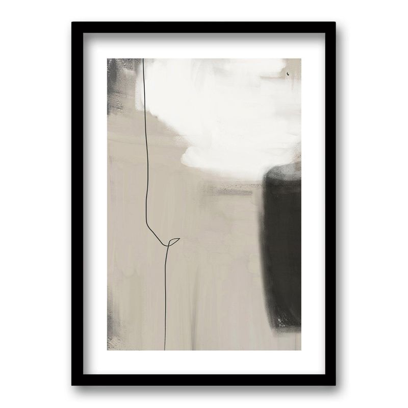 RETELA - Cuadro Neutral Azul III - Negro