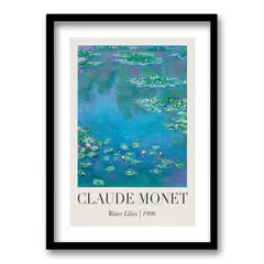 RETELA - Cuadro Claude Monet II - Negro