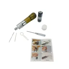 GENERICO - Pack Set Cosedora De Cuero A Mano Incluye Utensilios