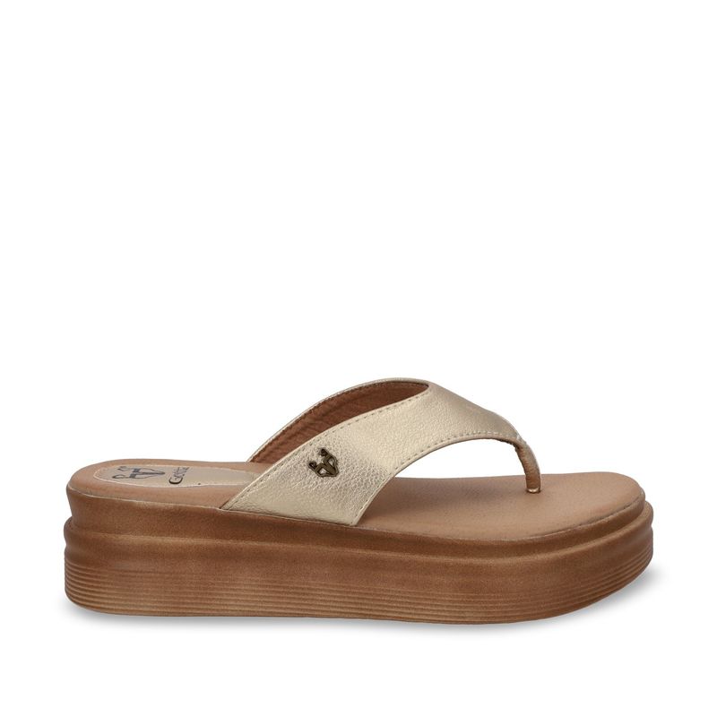 GOTTA - Sandalia Mujer Oro Plataforma 43011 Gotta