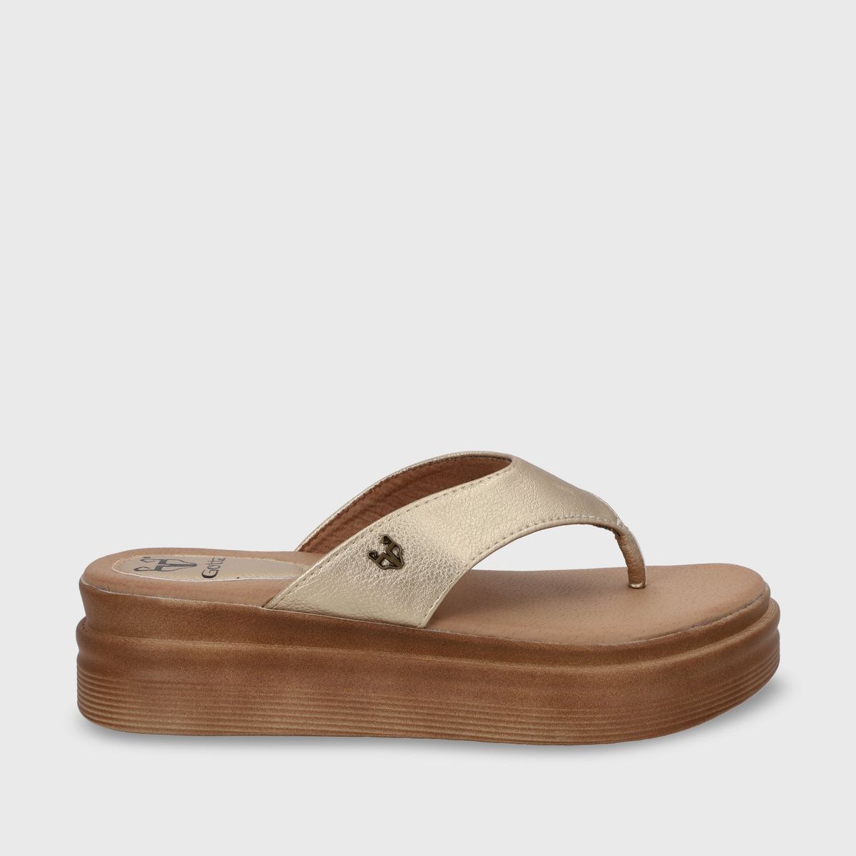 GOTTA - Sandalia Mujer Oro Plataforma 43011 Gotta