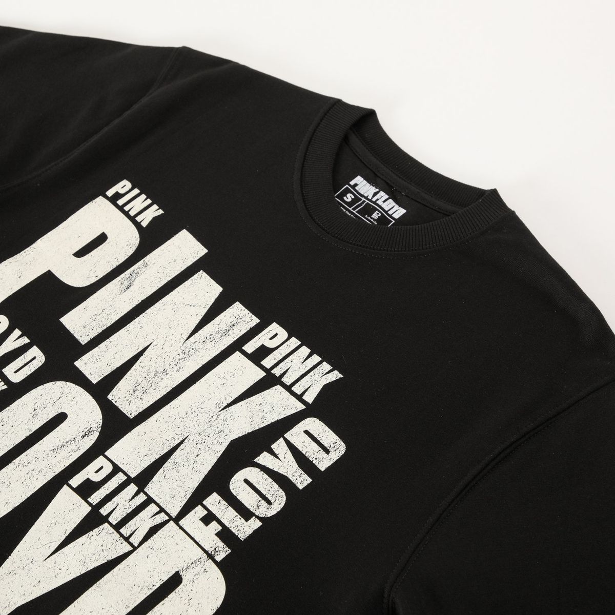 PINK FLOYD - Poleron Cerrado Mujer Logo Negro Pink Floyd