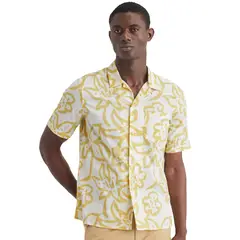 DOCKERS - Camisa Hombre Camp Regular Fit Amarillo