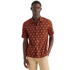 DOCKERS - Camisa Hombre Camp Regular Fit Rojo