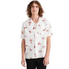 DOCKERS - Camisa Hombre Camp Regular Fit Lucent White