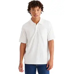 DOCKERS - Polera Hombre Polo Pocket Regular Fit Blanca