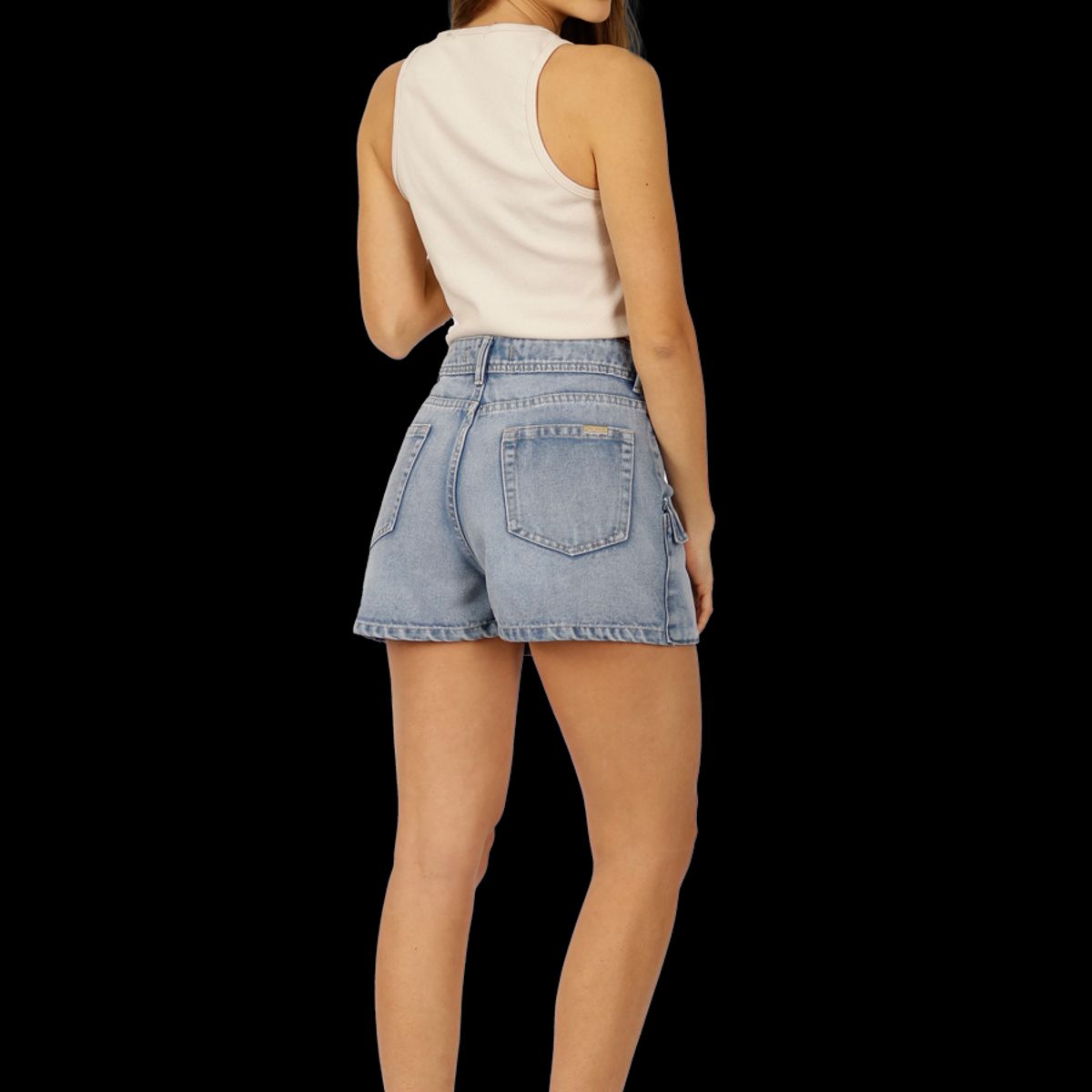 DIVINO JEANS - Short Avril II Bolsillos Celeste Divino Jeans