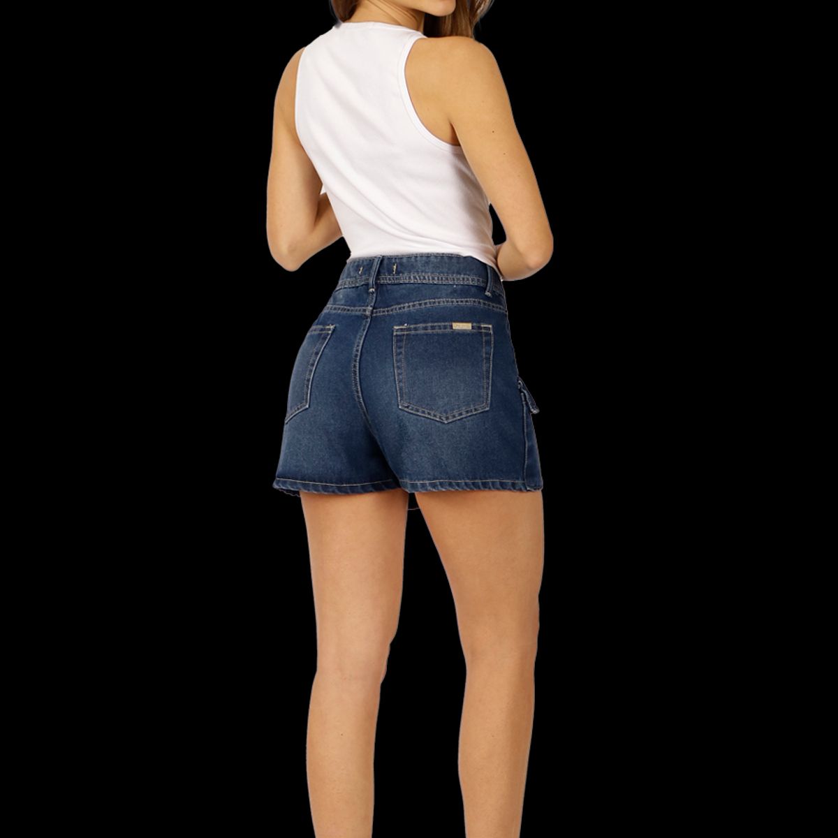 DIVINO JEANS - Short Avril I Bolsillos Azul Divino Jeans