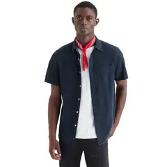 DOCKERS - Camisa Hombre Original Regular Fit Azul