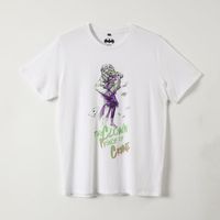 Polera Manga Corta Hombre Prince of Crime Blanco