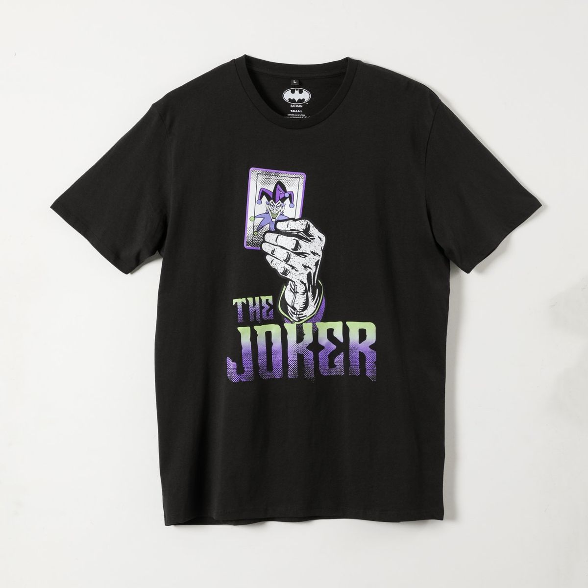 DC COMICS - Polera Manga Corta Hombre The Joker Negro DC Comics